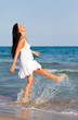 beach happy healthy holiday vacation woman