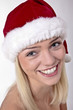 Photo: Cute Blond Santa Girl Cute Blond Santa Girl