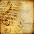 musical background in retro style