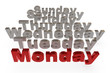 Montag bis Sonntag - Woche