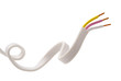 Photo: Electrical cable on White background Electrical cable on White background