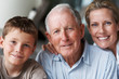Generations - Old man with daughter and grandson