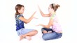 Girls Fun Playing Hand