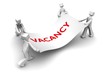 Economy recession fight for a job vacancy concept