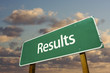 Results Green Road Sign Results Green Road Sign