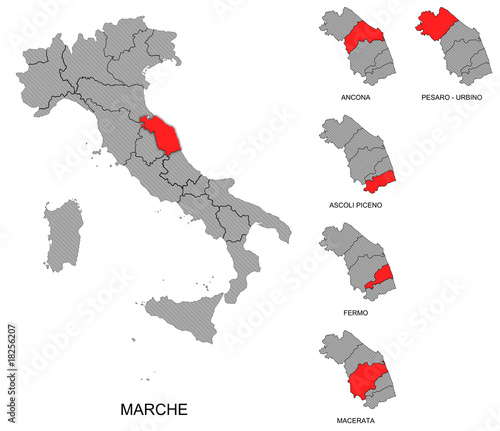 Illustration: Marche e province Marche e province