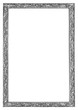 silver frame isolated with clipping path