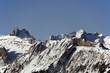Altmann und Säntis im Alpstein Gebirge Winteransicht