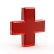 Red Glass Cross