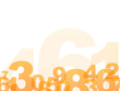 Hintergrund Zahlen orange
