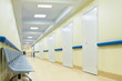 corridor with chairs in hospital