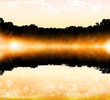 Art background of morning glow and haze