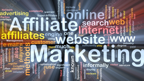 Illustration: Affiliate marketing word cloud box package Affiliate marketing word cloud box package