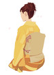 着物の女性 Japanese kimono girl
