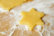 Weihnachtsbäckerei - Stern aus Teig Weihnachtsbäckerei - Stern aus Teig