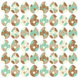 Stylized Easter Egg, seamless ornaments Stylized Easter Egg, seamless ornaments