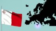 Malta Bandiera dell'europa