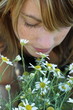 blumen riechen