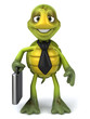 Tortue au travail