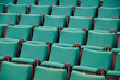 Rows of green seats