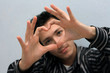 shape of the heart of the fingers