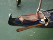 Popa de una gondola veneciana