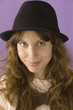 woman in hat
