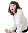 Foto: girl with color pen girl with color pen