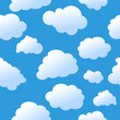 Seamless clouds background