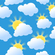 Seamless sunshine background