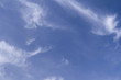 Fresh clear Blue sky with Wispy clouds