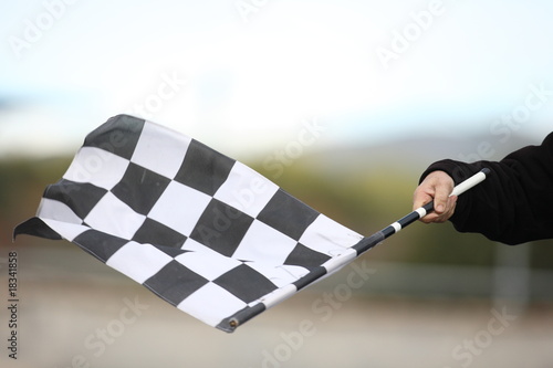 Photo: Drapeau arrivee Drapeau arrivee