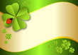 clover-background with lady beetle