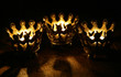 Three Crown candles still life portrait