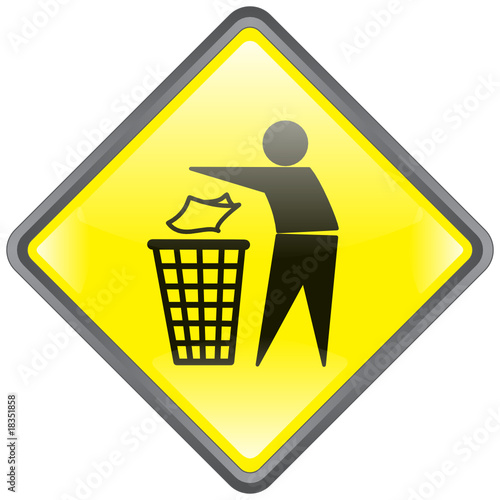 Vector: " Tidyman " Sign (diamond - roadsign style - vector) " Tidyman " Sign (diamond - roadsign style - vector)
