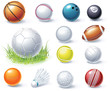 Vector sport equipment icons