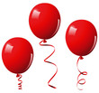 Vector illustration of red balloons Vector illustration of red balloons