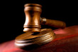 gavel and book