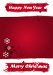 Weihnachtliches Banner im Grunge Design
