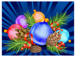 Decoration on blue