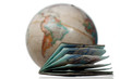 Well used passport and planet earth
