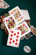 quinte flush royale à carreau