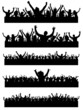 Various audience silhouetes