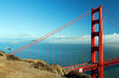 capture of san francisco cityscape and golden gate bridge