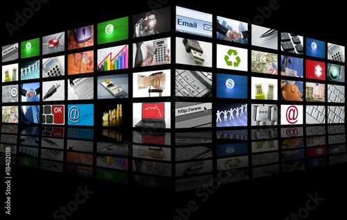  Screens on Foto  Big Panel Of Tv Screen Internet Business  Copyright  Lunamarina