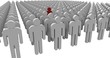 leader et foule sortir de l'anonymat