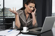 Woman making a call
