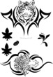 Vector black tatoo Vector black tatoo