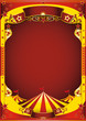 Yellow circus with big top