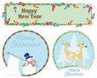 Vector greeting card - Happy Christmas And New-Year's Vector greeting card - Happy Christmas And New-Year's
